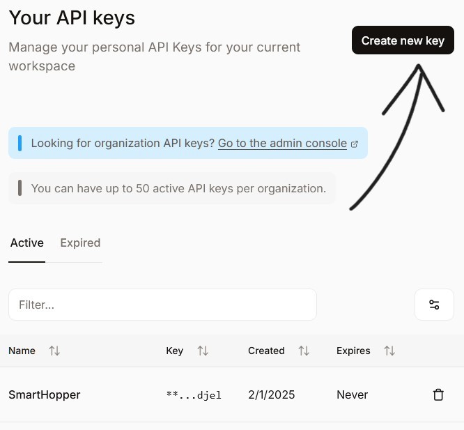 Generate API Key